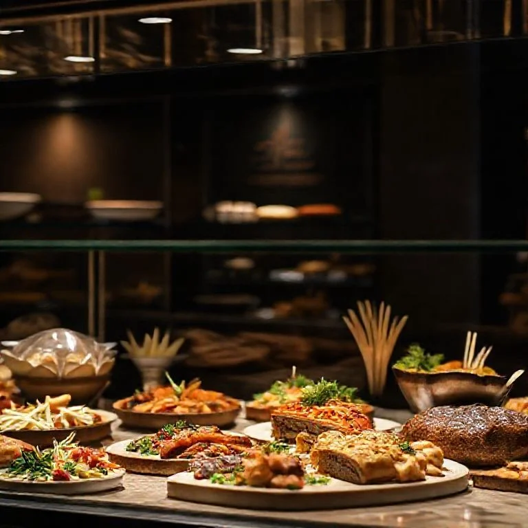 Overhead shot of a beautifully rustic charcuterie board