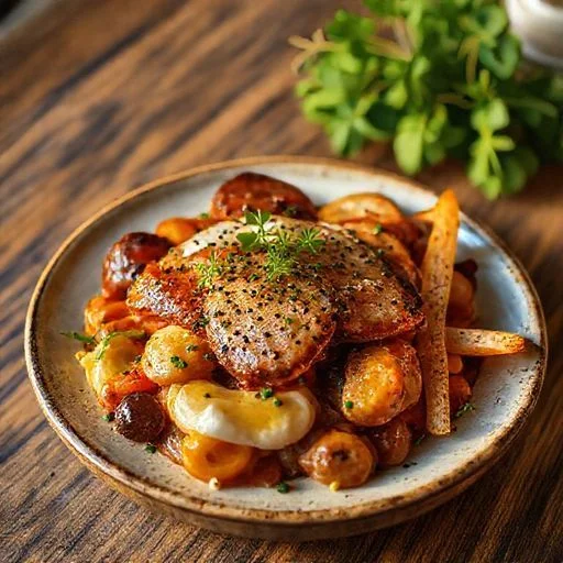 Stylized glass jars of homemade preserves